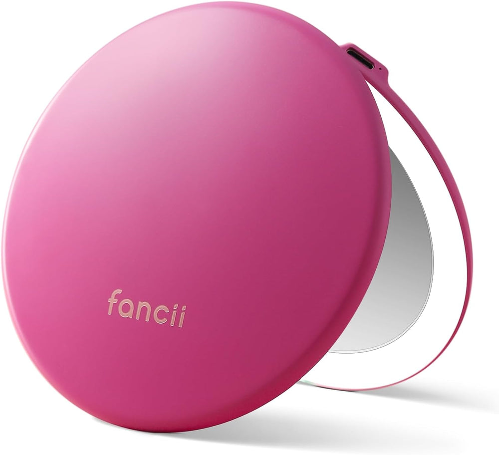 Fancii Taylor Compact Travel Mirror with Light, Rechargeable, 10x /1x Magnify...