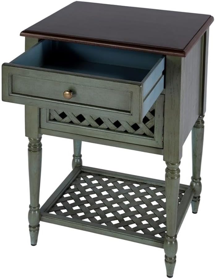 Beaumont Lane Rustic Wood End Table, 20" W x 16" D x 30.5" H, ...