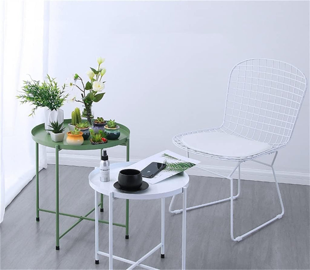 Nordic Iron Small Coffee Table Foldable Gold Color Simple Sofa Side Living Ro...