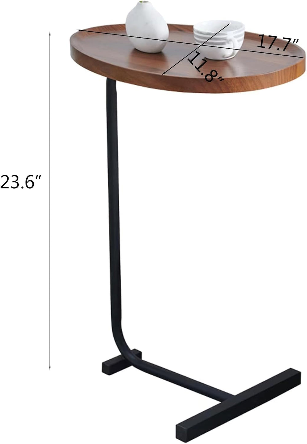 2PCS C Shaped Side Table Sofa Table, Small End Tables for Living Room,Modern ...