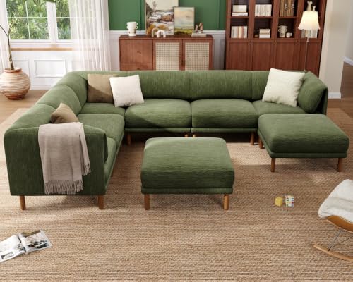 Cloud Sectional Couches for Living Room,Modular Sectional Sofa,Green | Extra ...
