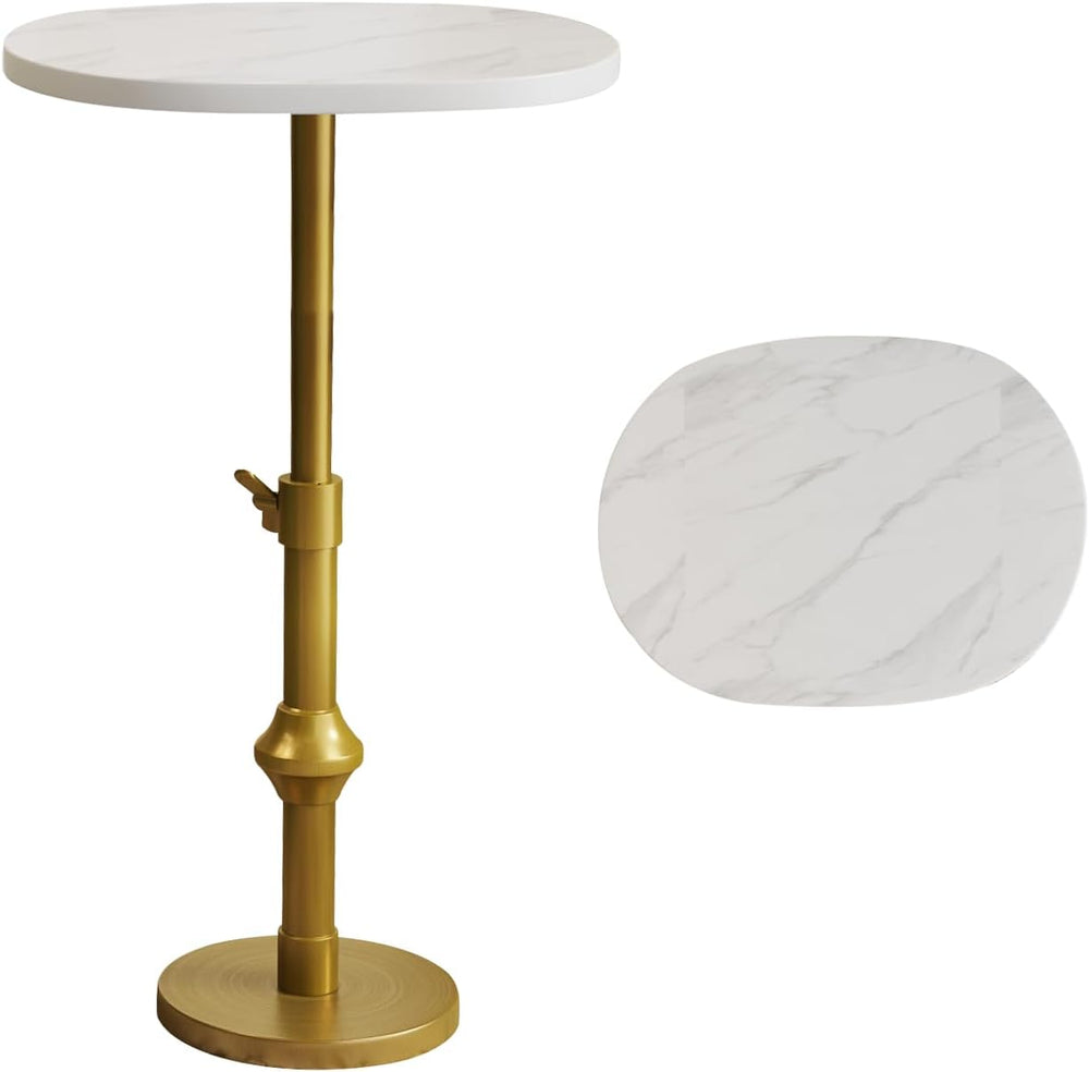 WHGBJA Adjustable Drink Table, 10"x12"x(22“~30") Martini Table...