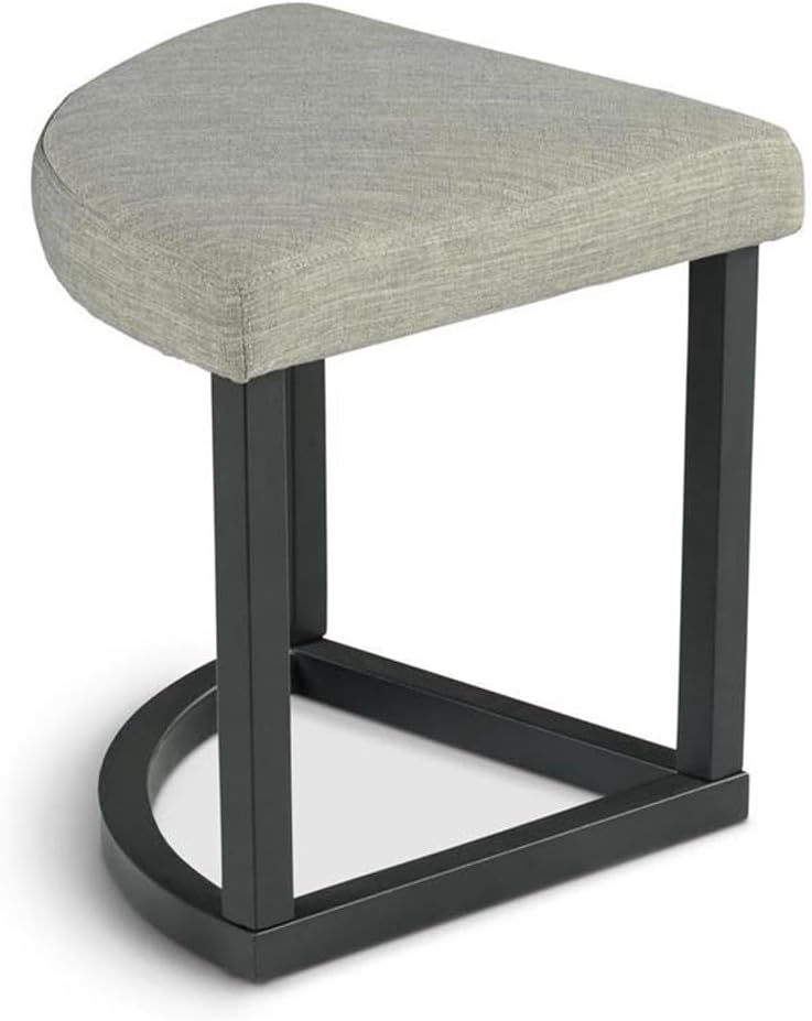 Pemberly Row Transitional Coffee Table Set, Round Table with Black Metal Base...