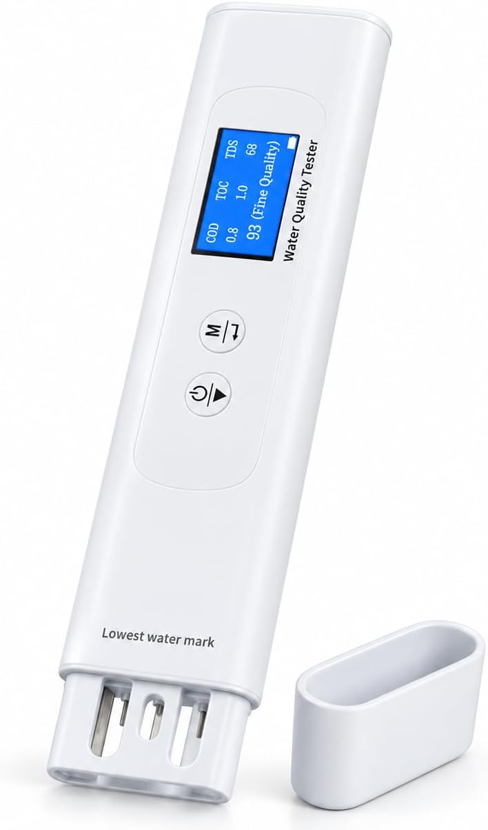 Water Quality Tester for Drinking Water, Portable 6-in-1 TDS Meter TOC, COD, ...