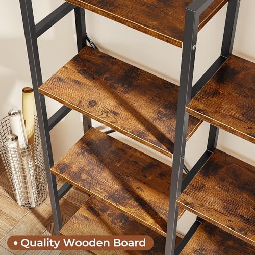 SUPERJARE Triple Bookshelf, Bookcase with 17 Open Display Shelves, Wide Book ...
