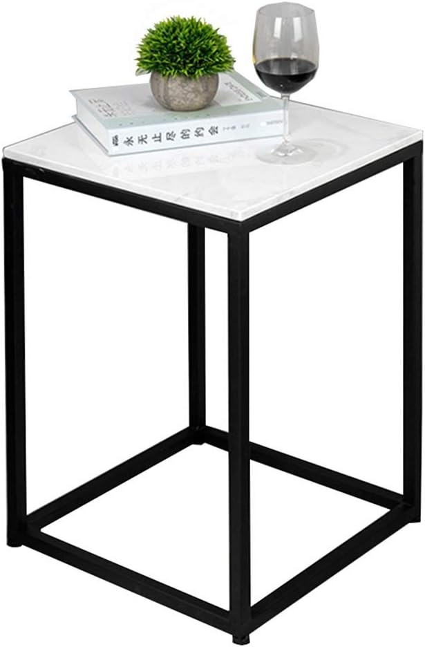 Telephone Table, Marble Side Table Nordic Living Room Square Sofa Corner Tabl...