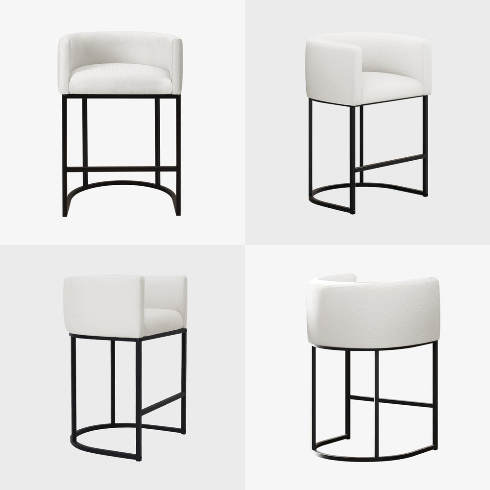 Counter Height Bar Stools Set of 4, 24 Inch Seat Height Barstools for Dining ...