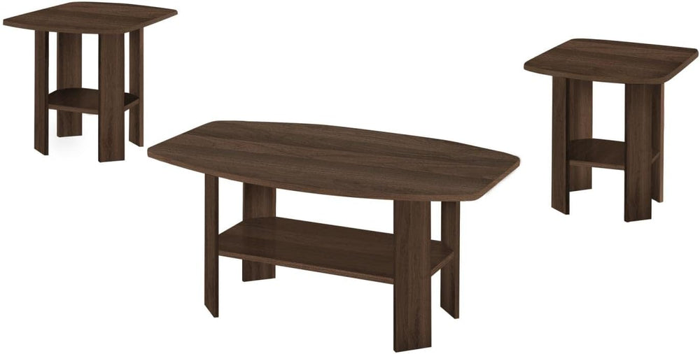 Monarch Specialties I 7872P Table Set, 3pcs Set, Coffee, End, Side, Accent, L...