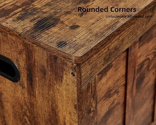 VANKILEY 51.2" Storage Chest Extra Large,Wooden Storage Bench,Rustic Bro...