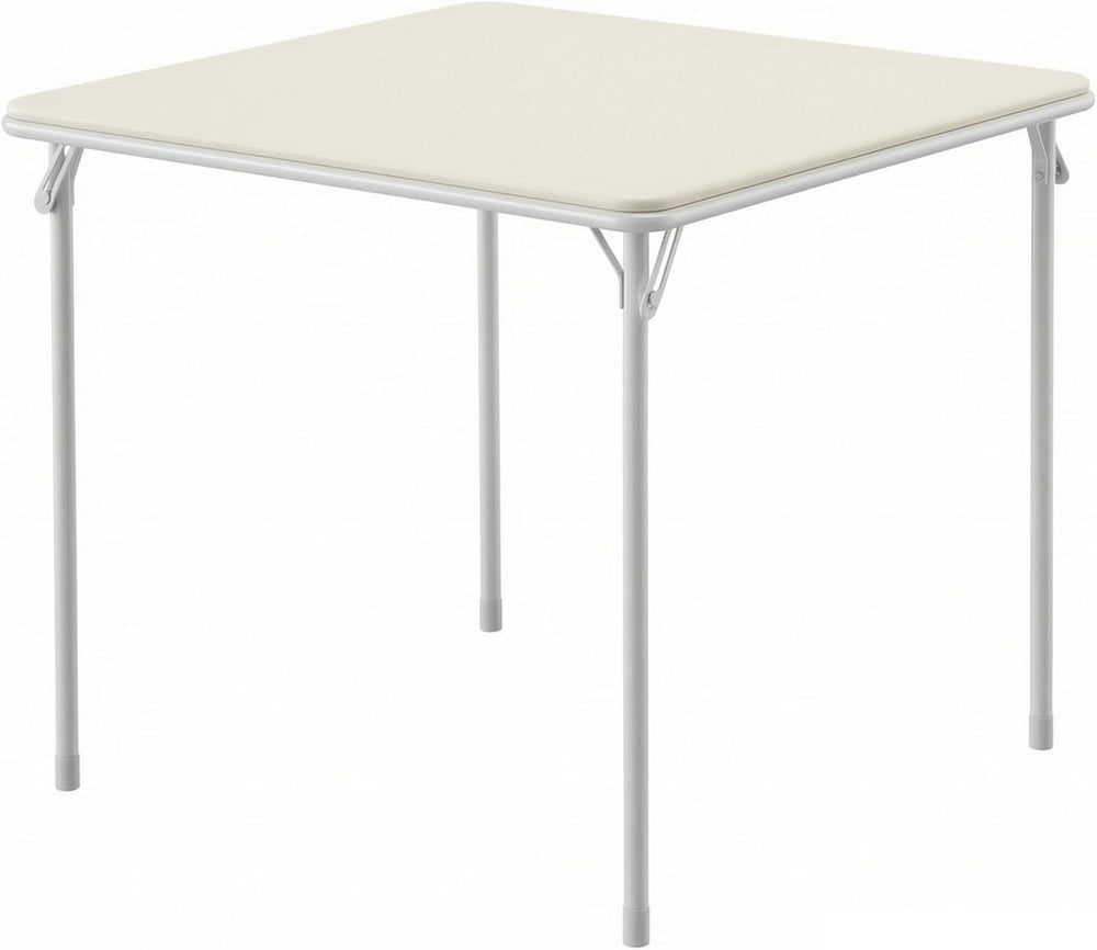 VECELO 34'' Folding Card Table Square with Soft Padded Tabletop, Port...