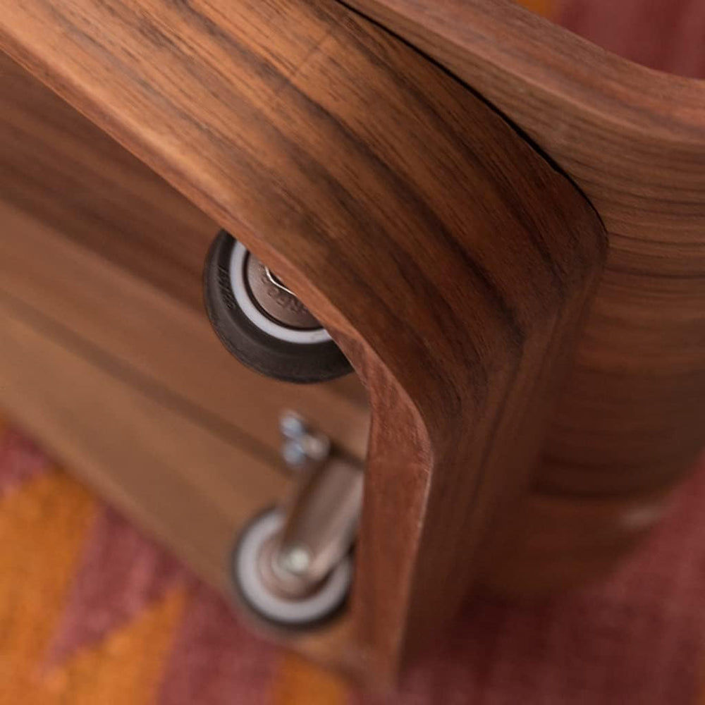 Wood Side Table Modern C Table Sofa Small End Table Mobile Coffee Table Snack...