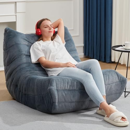 Hobestluk Big Bean Bag Chairs for Adults Fireside BeanBag Couch Togo Sofa | E...