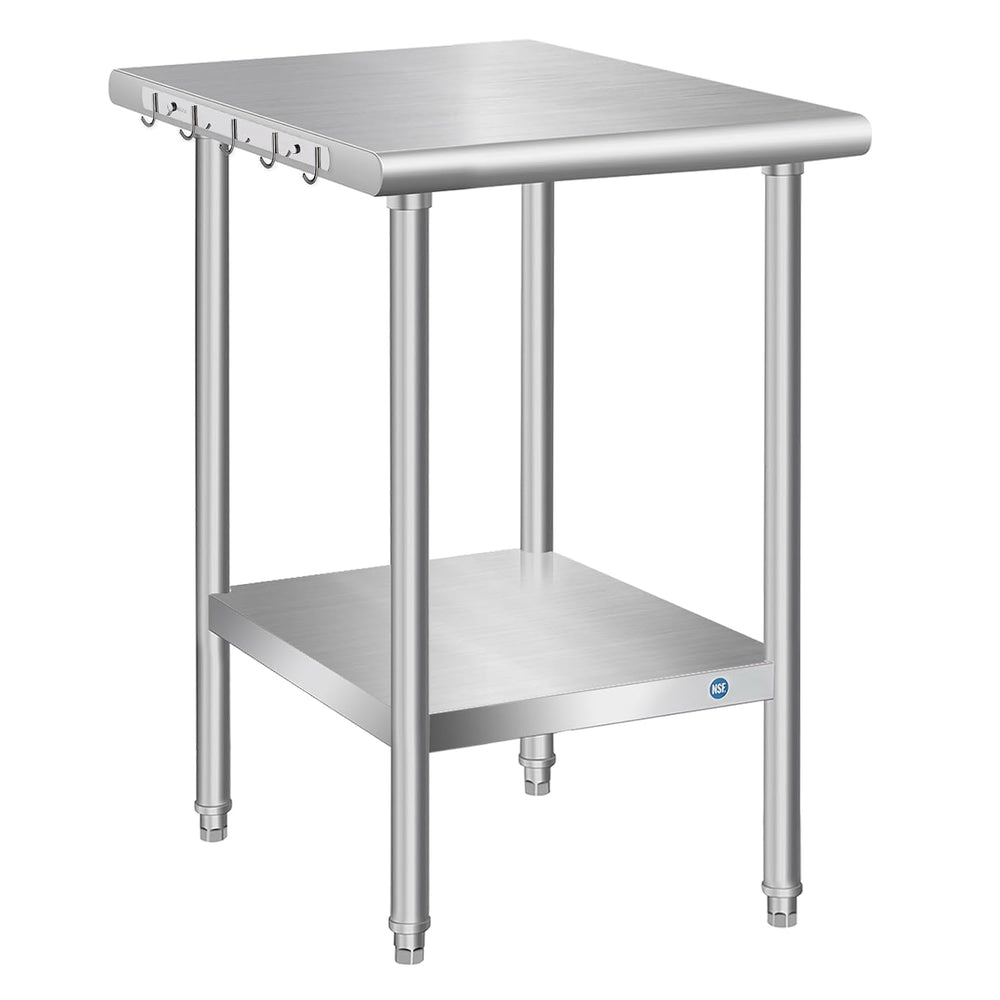 Stainless Steel Table for Prep & Work, Commercial Stainless Steel Prep Me...