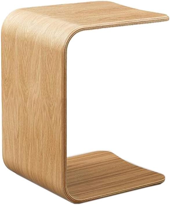 U-Shaped Side Table, Natural Edge End Table, Wood Side Table, Solid Wood End ...