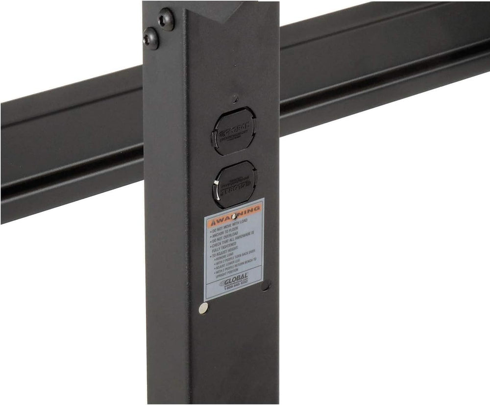 Global Industrial Adjustable Height Workbench C-Channel Leg, 72" W x 36&...