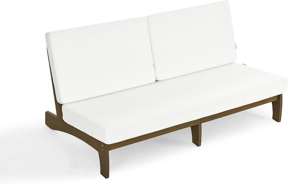 Outdoor Furniture Patio Couch, Weather Resistant 3-Seater Patio Sofa with Rem...