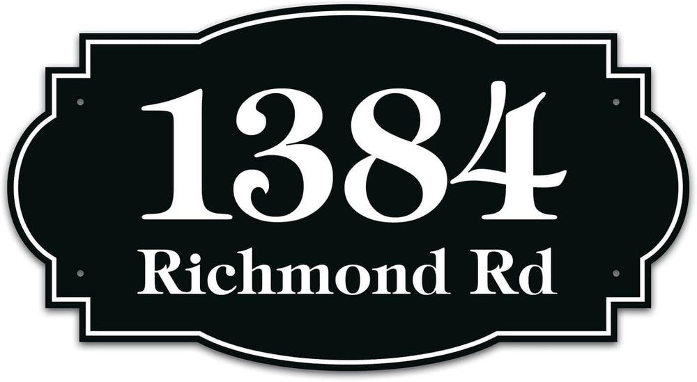House Address Sign, House Address Plaque, Indoor/Outdoor Use, 11x20 Inch, 22 ...