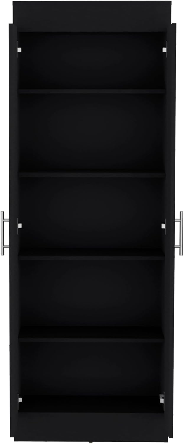 23.6" D*11.9" W*66.8" H Freestanding Kitchen Pantry with 4 She...