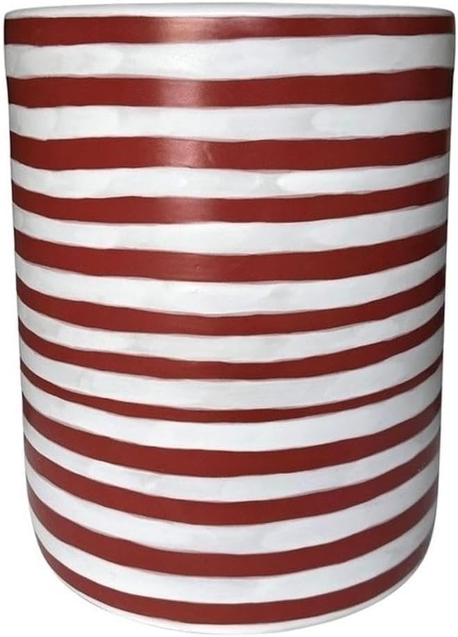 Pemberly Row Contemporary Accent Ceramic Side Table, 13"W x 13"D x ...
