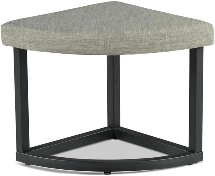 Pemberly Row Transitional Coffee Table Set, Round Table with Black Metal Base...