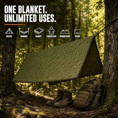 USGI Industries Woobie Blanket, Insulated Water-Resistant Poncho Liner