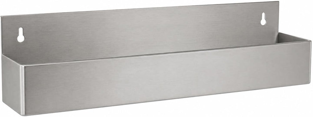 Stainless Steel Single Tier Speed Rail, 24 Inches, Silver, 21 Gauge, Bar Bott...