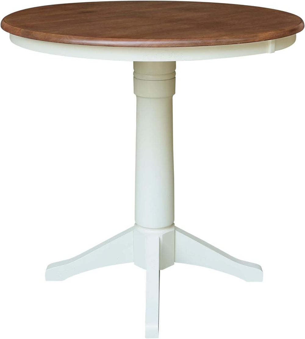 IC INTERNATIONAL CONCEPTS 36" Round Top Pedestal Dining Table - 35.9&quo...