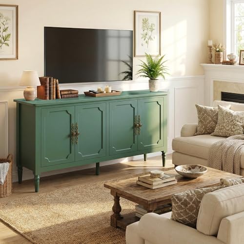 RoyalCraft Buffet Cabinet with Storage, 59" Vintage Sideboard with Adjus...