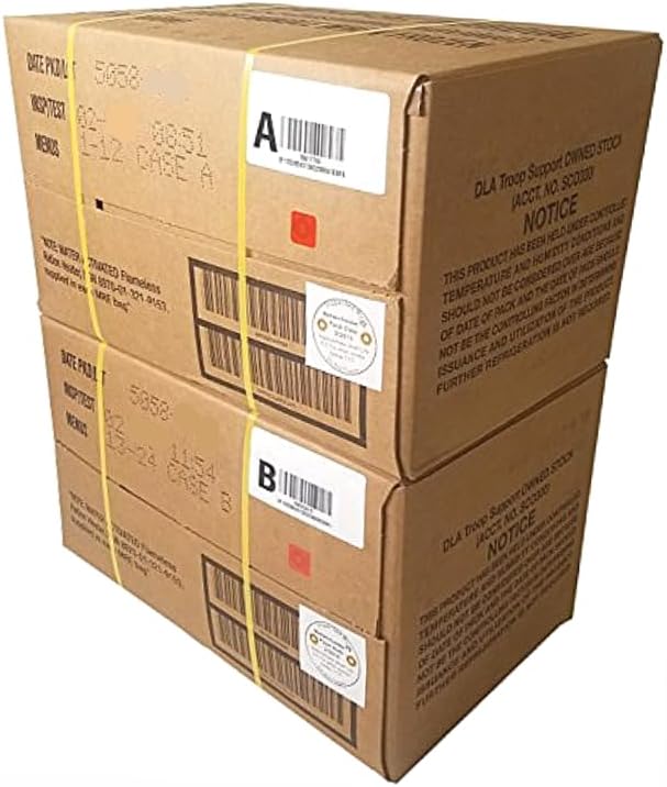 2026 insp. MRE Meals Ready to Eat A and B bundle cases. Genuine Military US s...