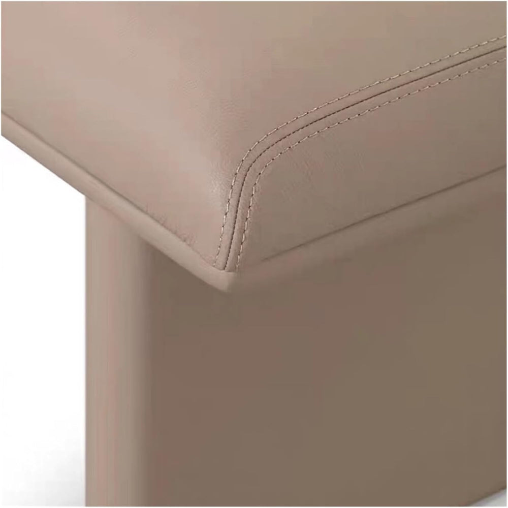 Modern Upholstered Pu Leather Bench Ottoman,Modern Tufted Long, Comfortable F...