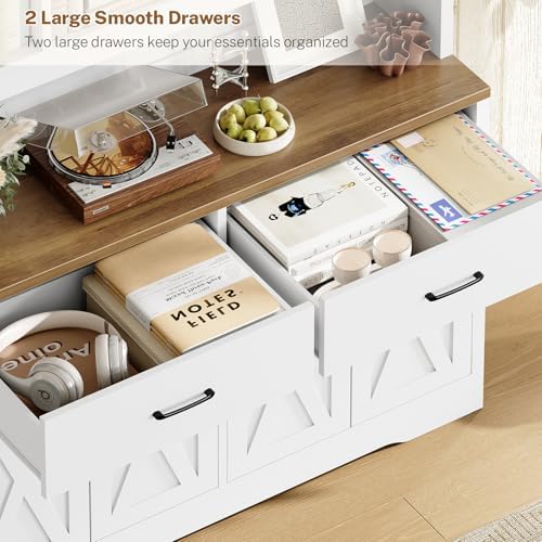 TEENFON Bookshelf and Bookcase, 5 Tier Floor Standing Bookshelves, Large Book...
