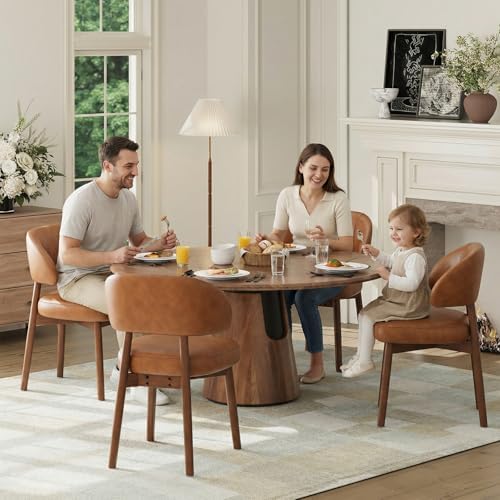 MALOL Wooden Dining Chairs Set of 4, Modern Upholstered Dining Room Kitchen S...