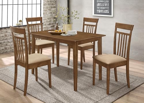 Coaster Home Furnishings - Robles - Wood - 5-Piece Rectangular Dining Table S...