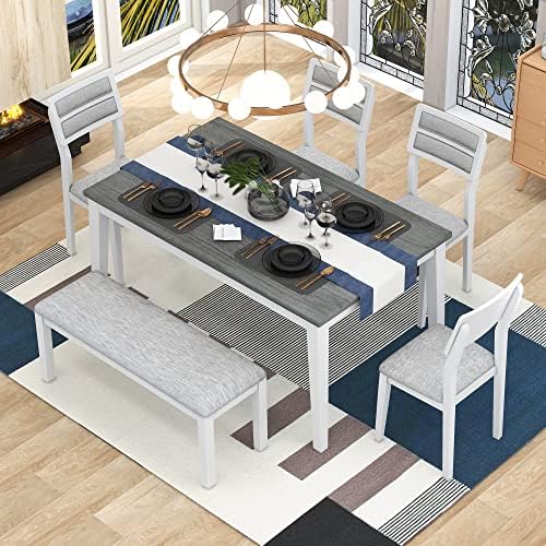Harper & Bright Designs Classic and Traditional Style 6 - Piece Dining Se...