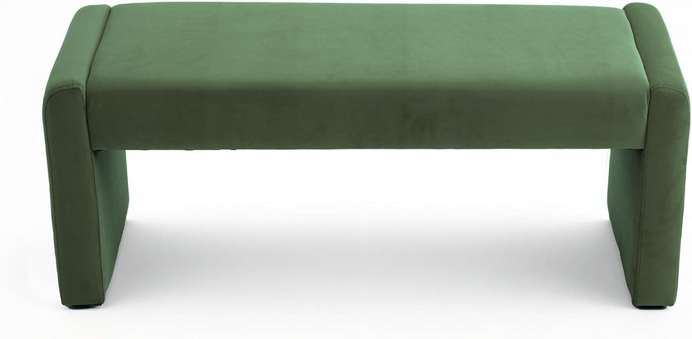 Velvet Entryway Bench End of Bed Bench Upholstered Modern Window Bench Comfy ...