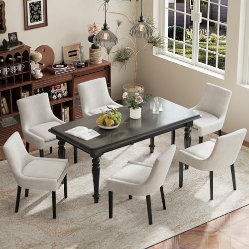 MALOL Dining Chairs Set of 4, Beige
