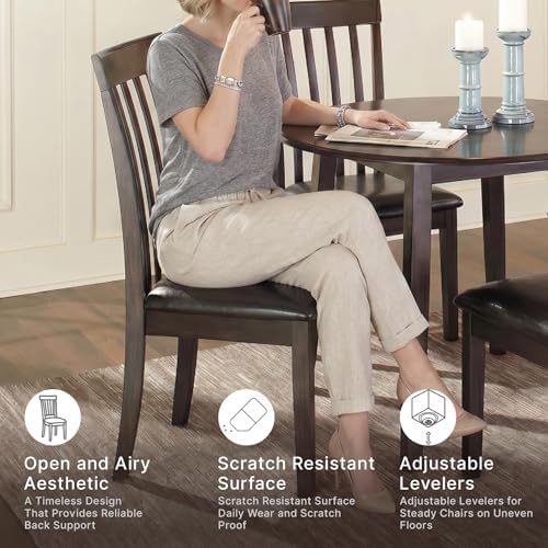 Signature Design by Ashley Hammis Dining Chair, Set of 2, Dark Brown