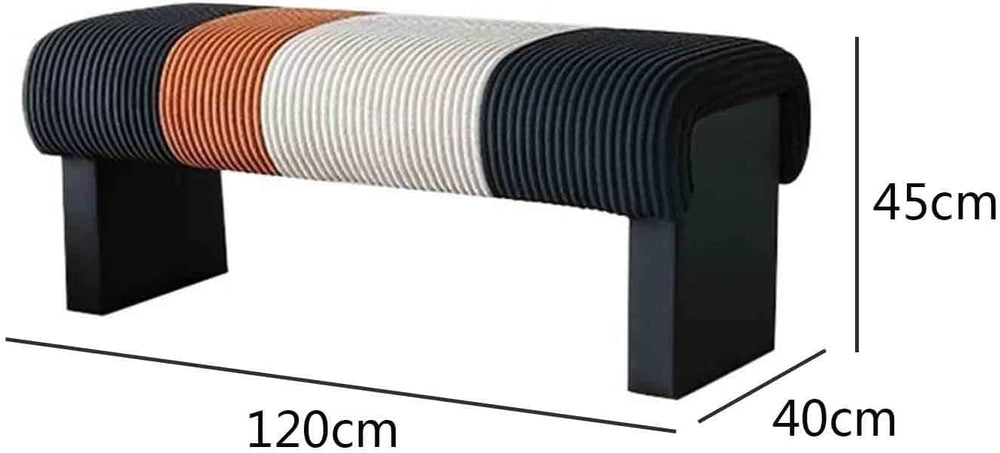 Modern Bed end Bench Bedroom Living Room Dressing Shoe Changing Entryway(Small)