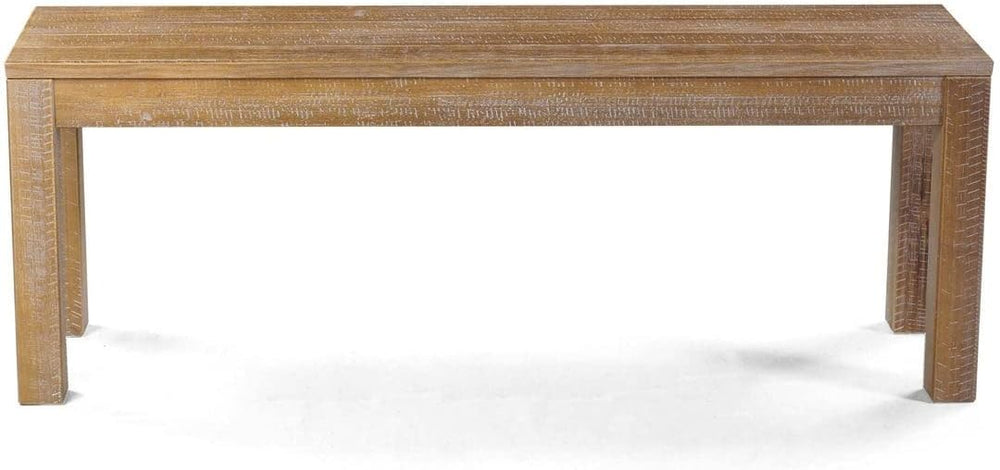 Grain Wood Furniture Montauk Solid Wood Bench, Driftwood