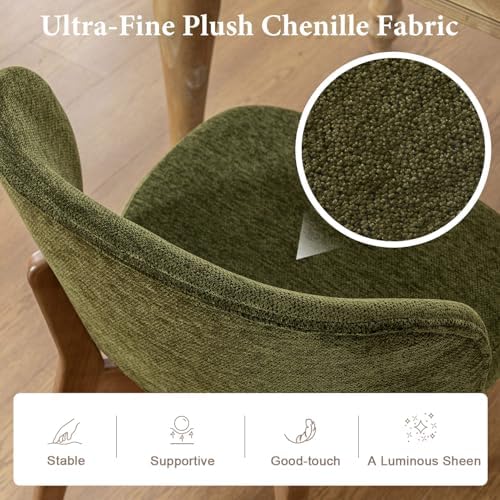 YOUNUOKE Single Dining Chair Modern Dining Room Chair Green