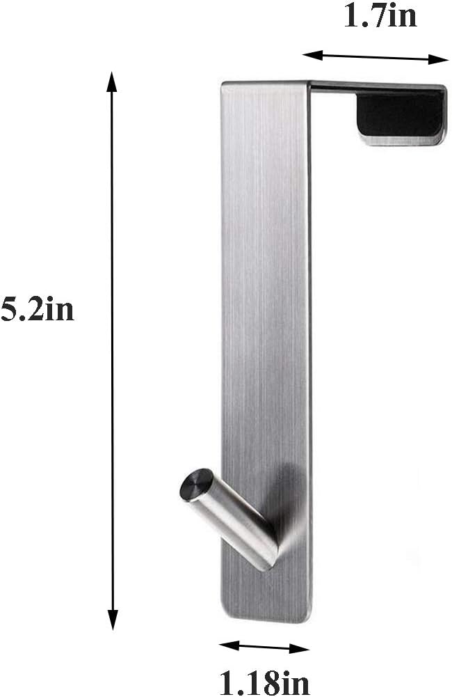 TOGU Over The Door Hook Sus 304 Stainless Steel Heavy Duty Organizer for Coat...
