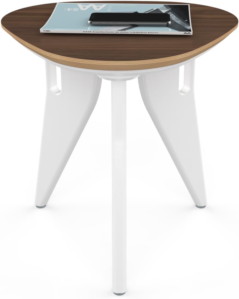 HOEK Side Table - Modern Square End Table and Multipurpose Stool with One-Cli...