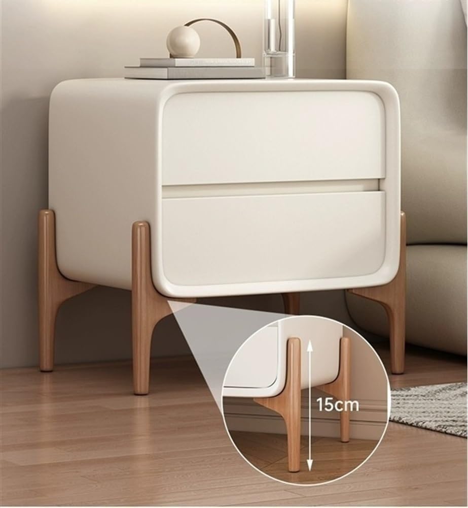 Modern Two-Drawer Bedside Table Free Installation Boudoir Storage Cabinet Sty...