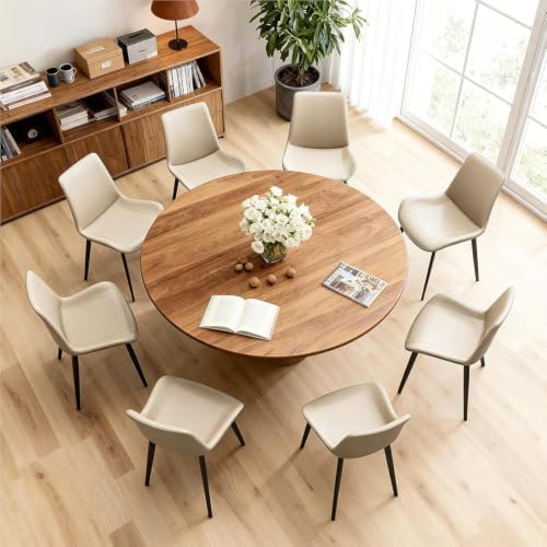 Modern Dining Chairs Set of 4, PU Leather Dining Room Chairs, Upholstered Kit...