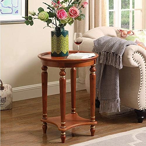 Telephone Table, End Table European Sofa Side Table,Solid Wood Coffee Table,R...