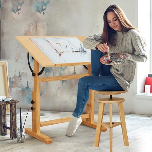VISWIN Wood Drafting Table for Adults, 24'' x 35" Drawing Table ...