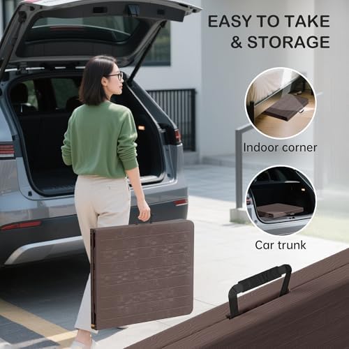 VSOAEIL 6 Foot Folding Table, 6 FT Foldable Plastic Table Heavy Duty HDPE