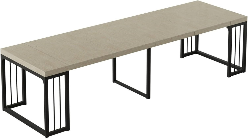 KEIKI 23.62" - 118" L Extendable Foldable Dining Room Table for 2-1...