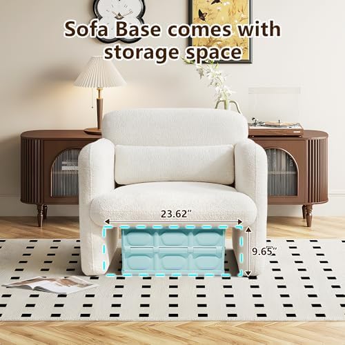 33.86" Accent Chairs, Modern Velvet Fabric Arm Chair Comfy Upholstered A...