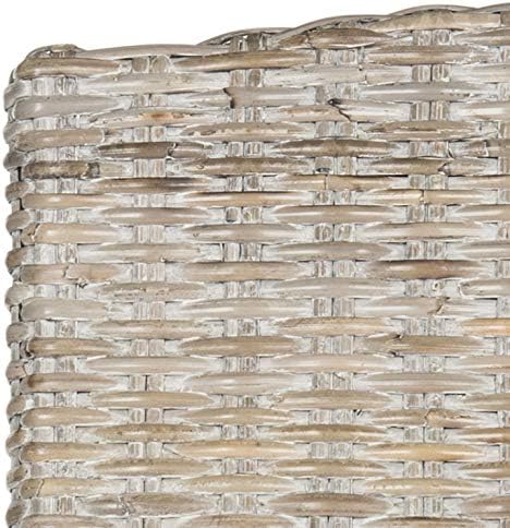 SAFAVIEH Milos Wood Dining Chair Set of 2, 18" Seat White Washed SEA8018B